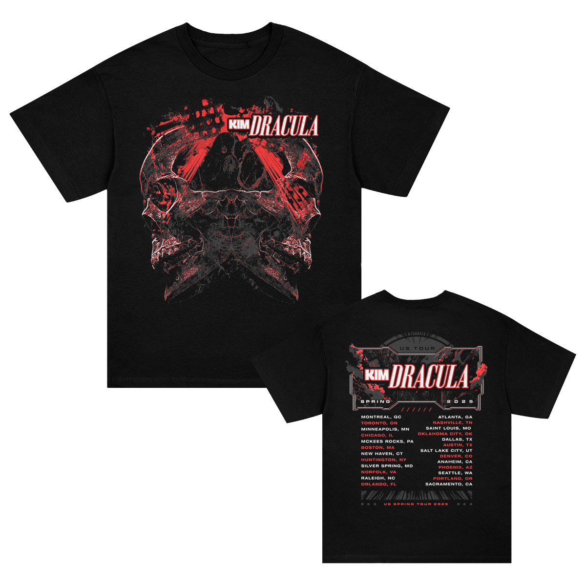 Spring 2025 Tour T-Shirt (Black)