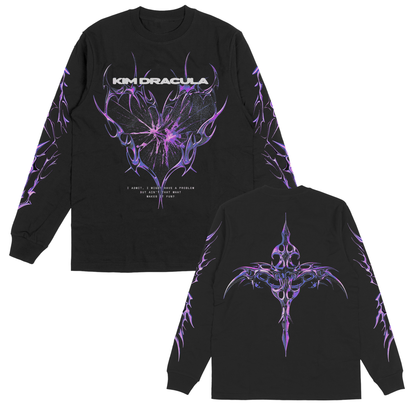 Purple Heart Long Sleeve (Black)