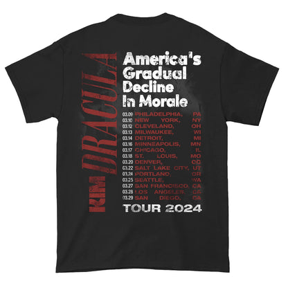 America's Gradual Decline In Morale Tour 2024 T-shirt